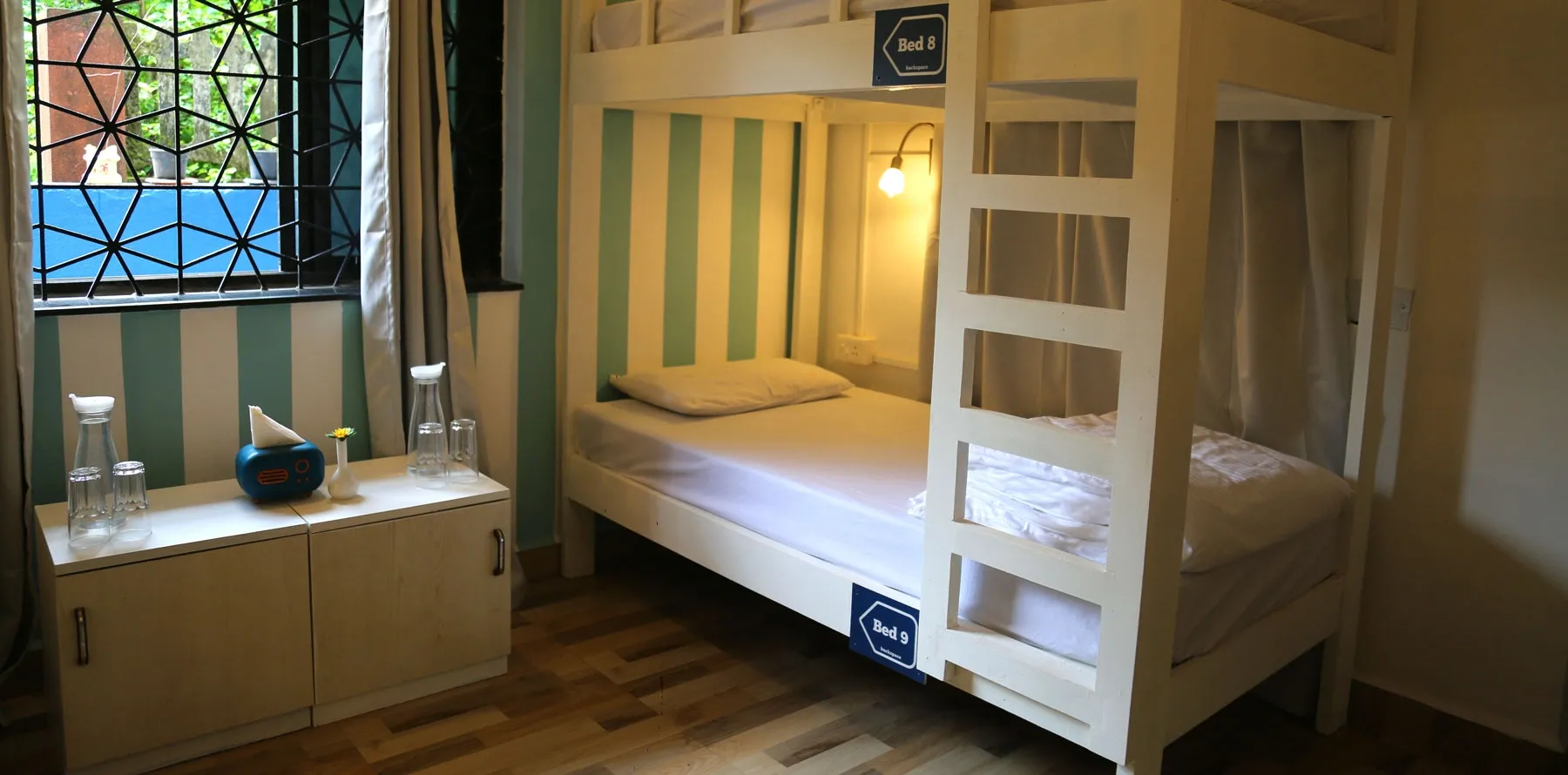 Female Dormitory Room in North Goa Hostel